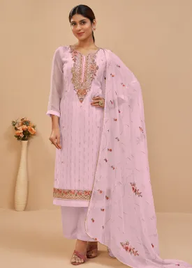 Light Pink Beautifully Embroidered Elegant Salwar Kameez