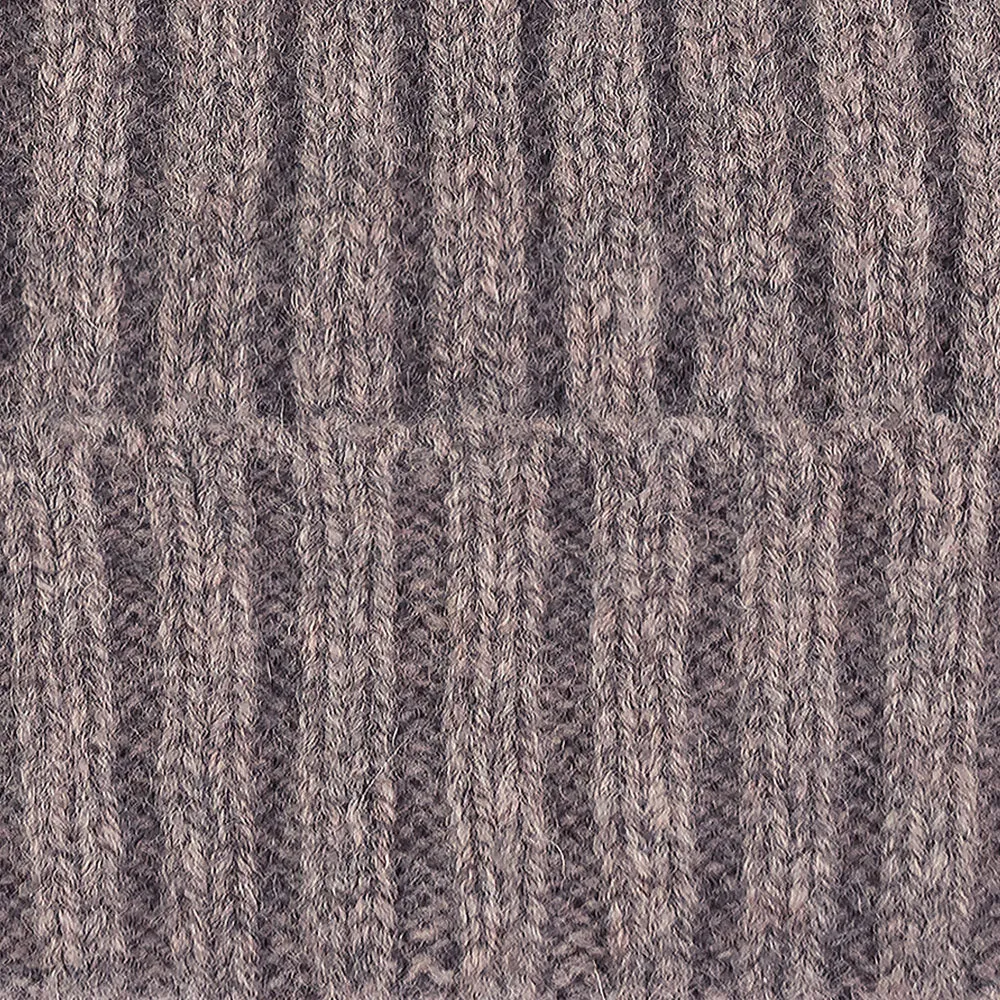 100% Lambswool Ribbed Beanie