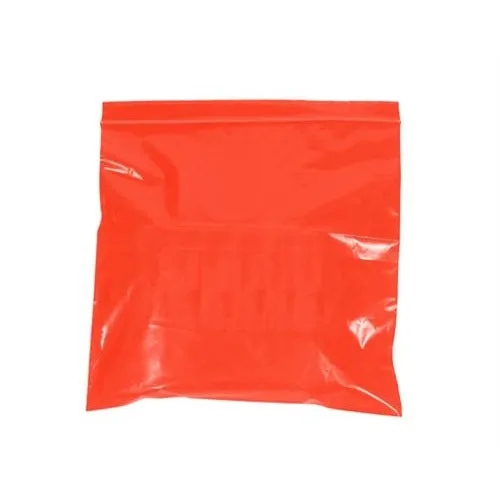 5" x 8" - 2 mil Red Reclosable Poly Bags