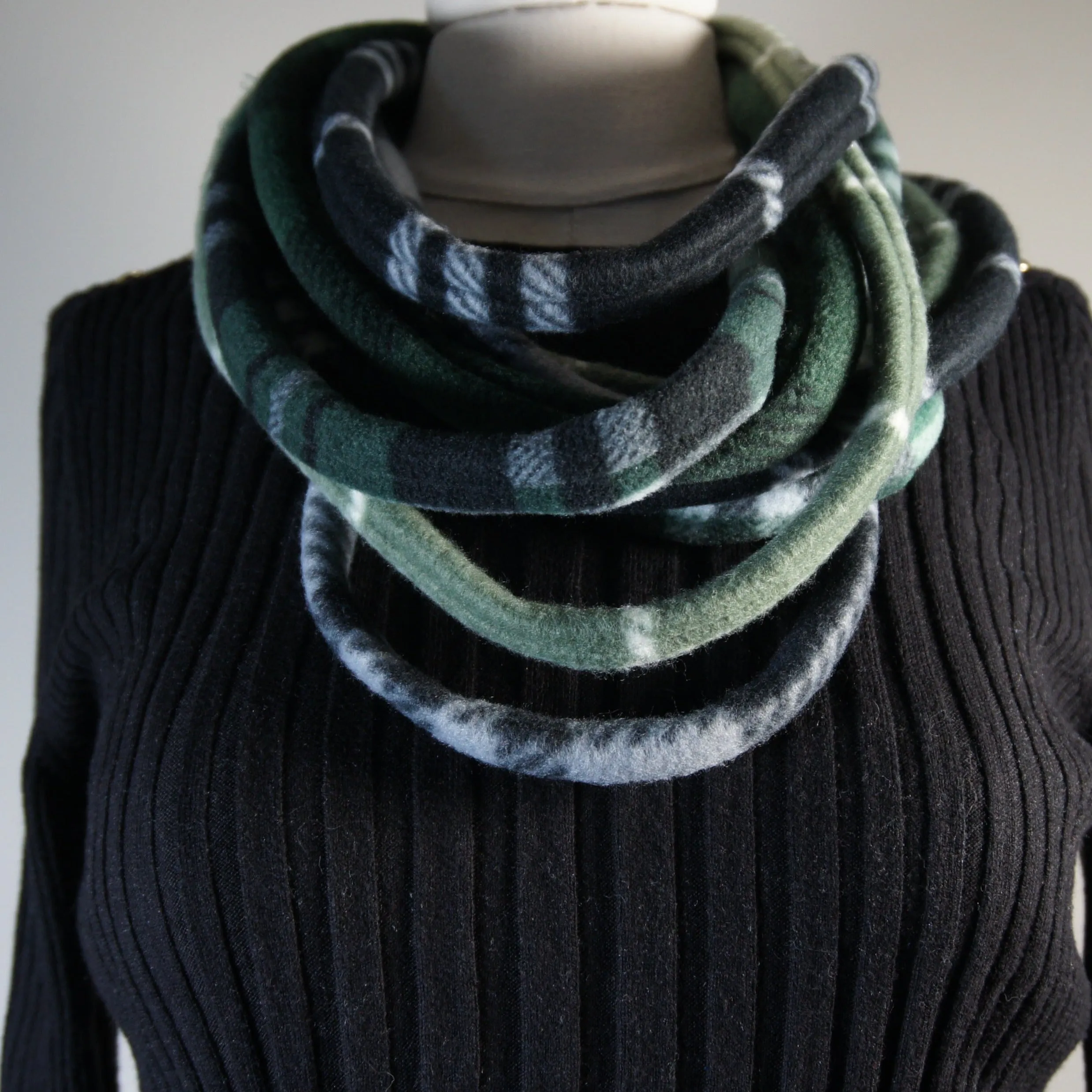 Accessories - Scarves - Collarette - Plaid - Green