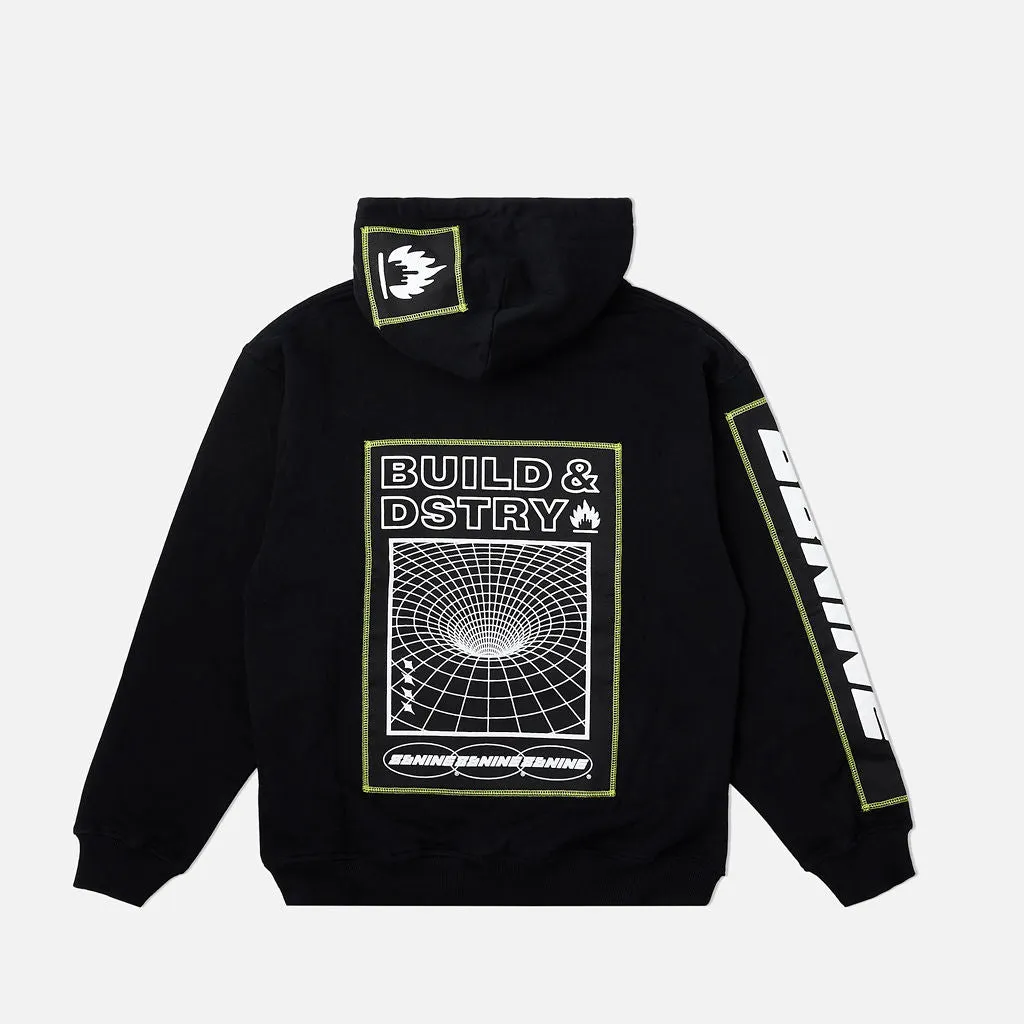 Acid Hooded Sweatshirt Black