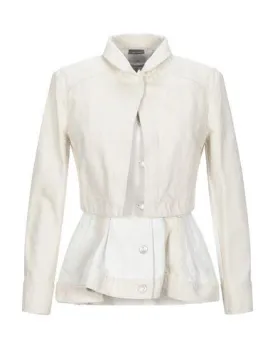 Alexander Mcqueen Women Denim outerwear Ivory 12 UK