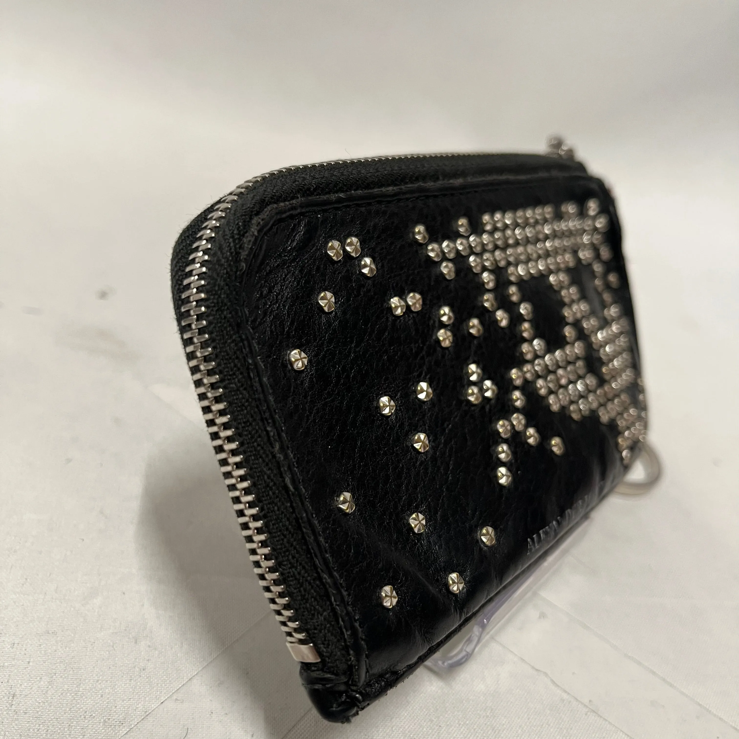 Alexander McQueen/Wallet/OS/Leather/BLK/Skull Studded