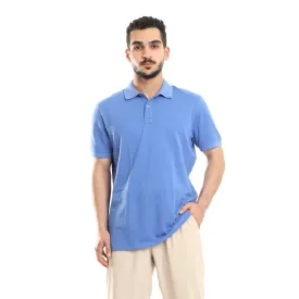 Basic Polo T-Shirt For Men Comfortable - Blue