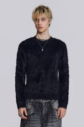 Black Ominous Knit Jumper