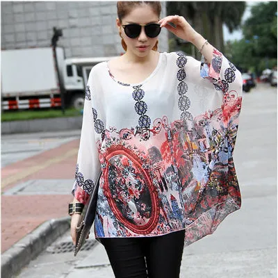 Blusas Women Blouses 2017 New Fashion Womens Casual Chiffon Blouse Summer Style 4XL 5XL 6XL Plus Size Women Chiffon Shirts Tops