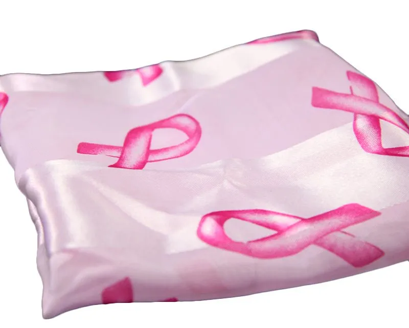 Breast Cancer Awareness Ribbon Scarves in Pink