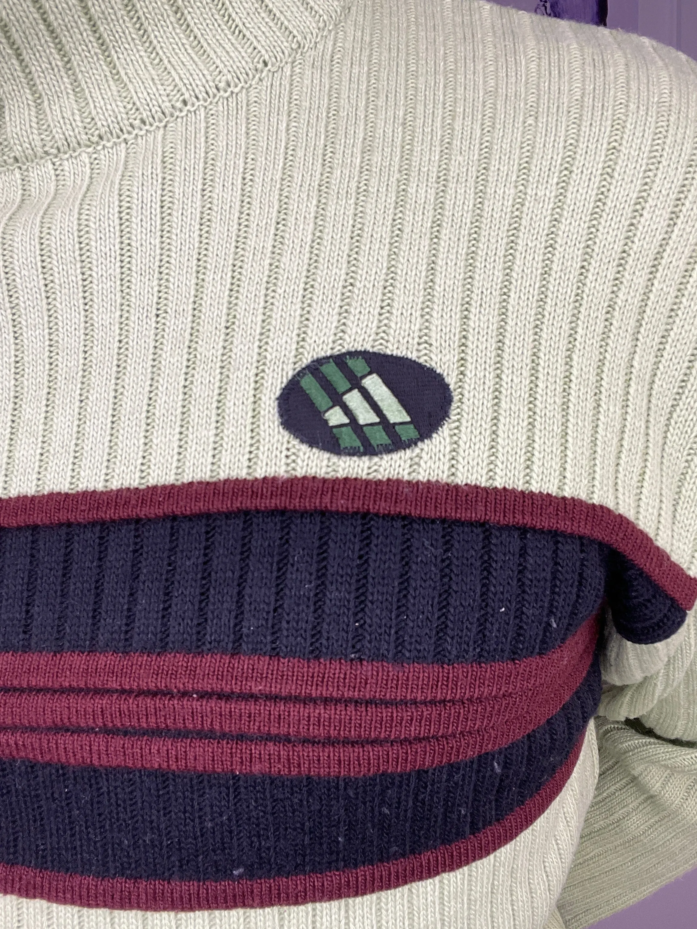 bright green vintage Adidas knitwear jumper