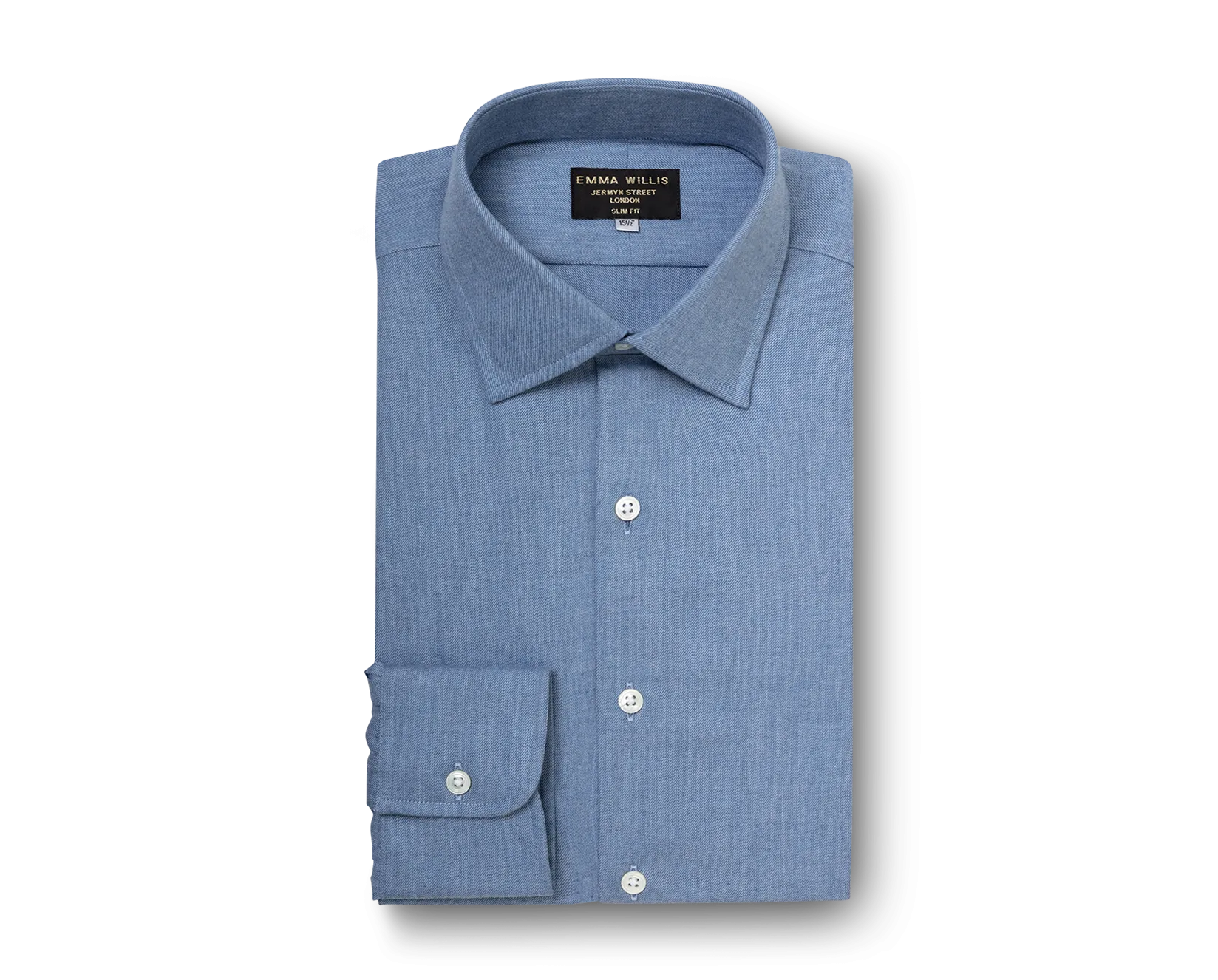 Brushed Cotton Shirt - Denim