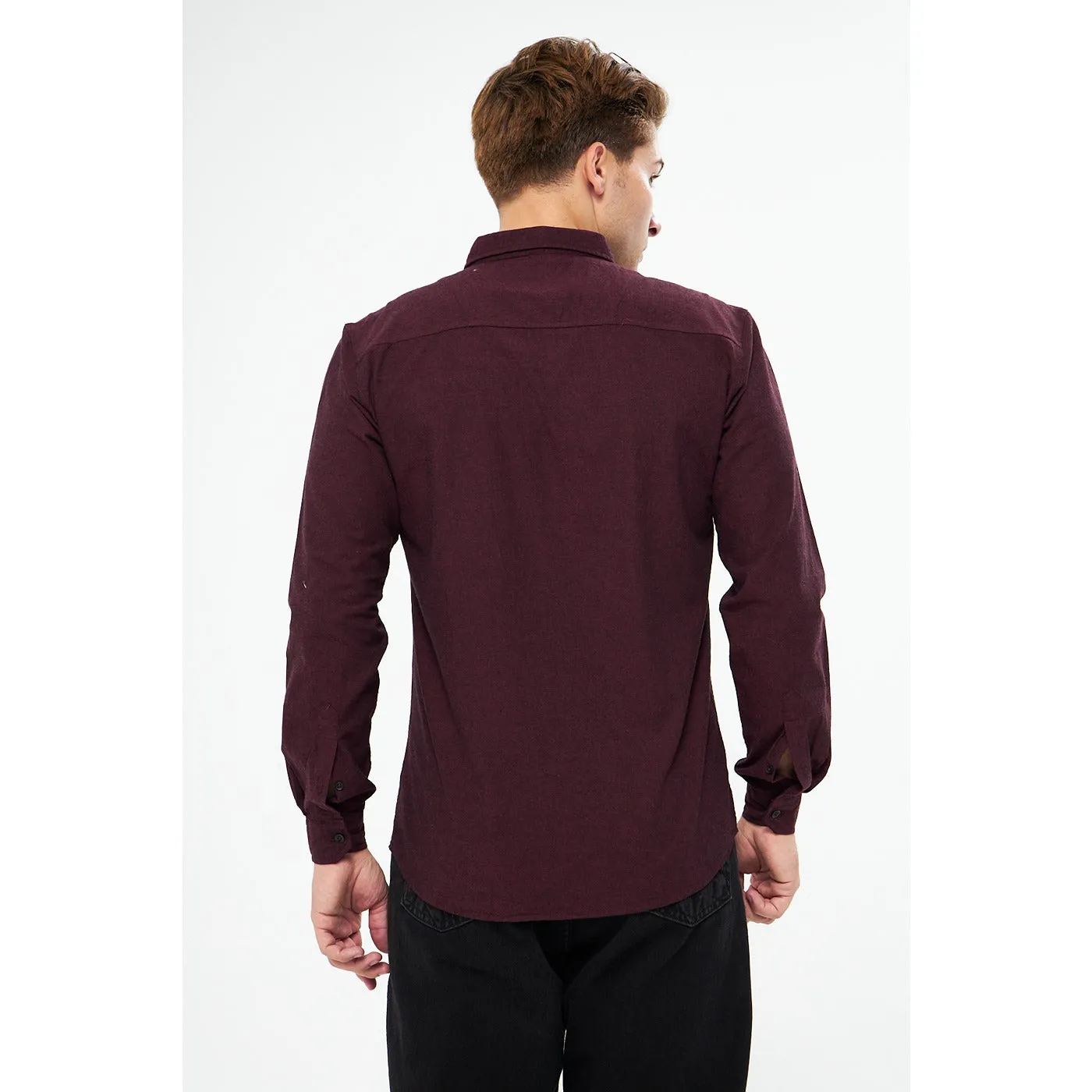 Burgundy Double Pocket Shirt