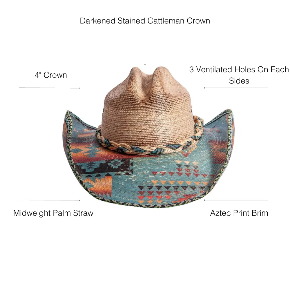 Cassius | Mens Straw Cowboy Hat