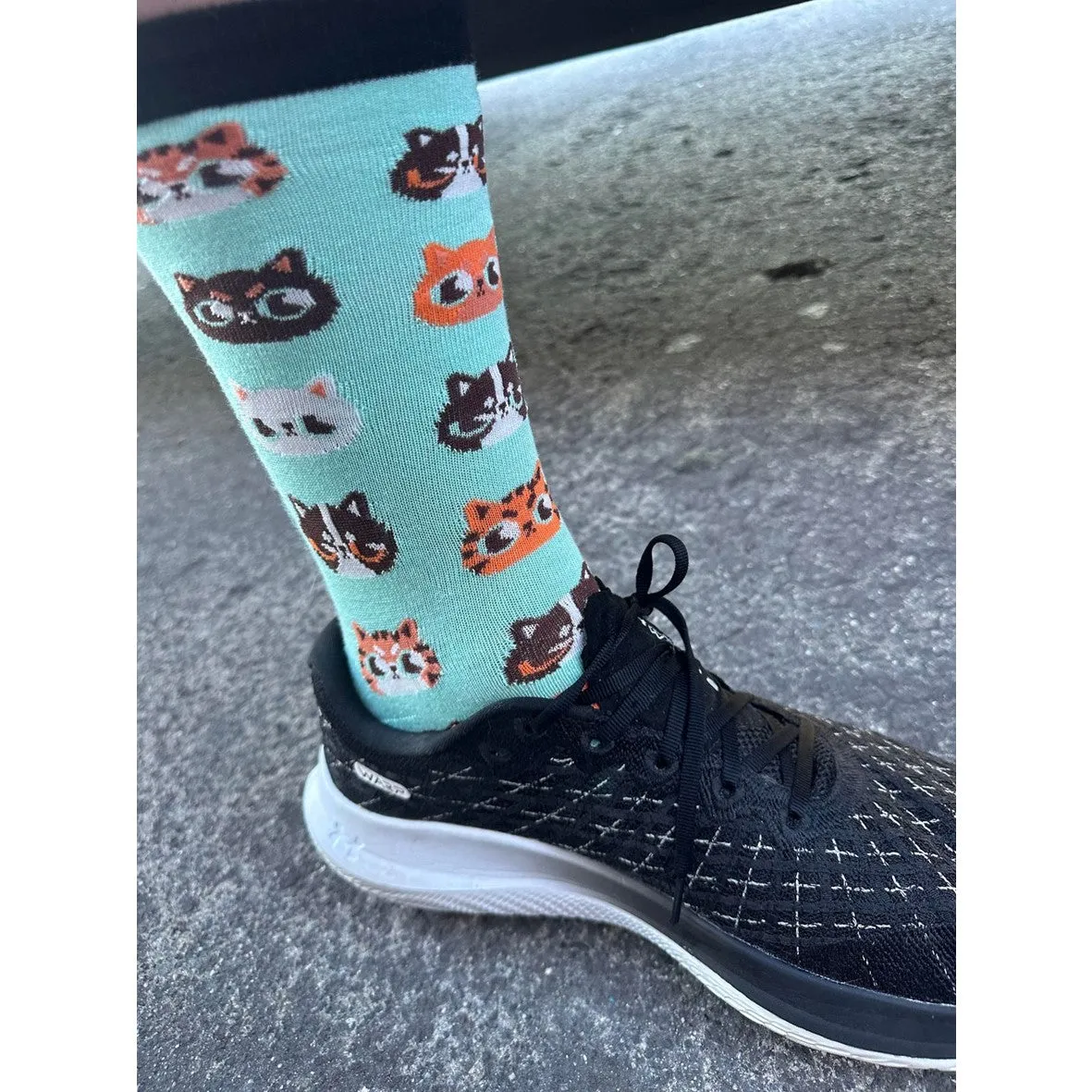 Cat Face Crew Socks