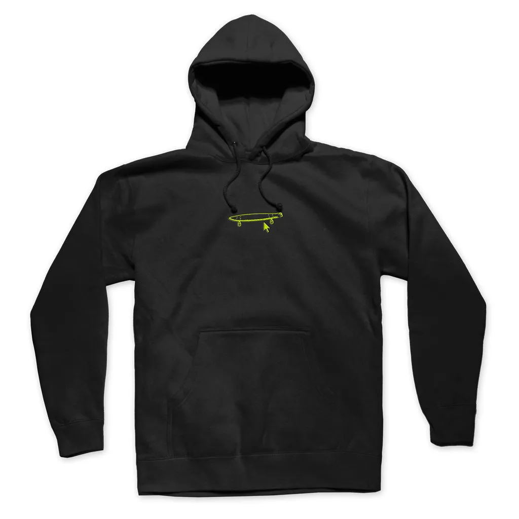 Crailtap Neon Logo Hoodie Black