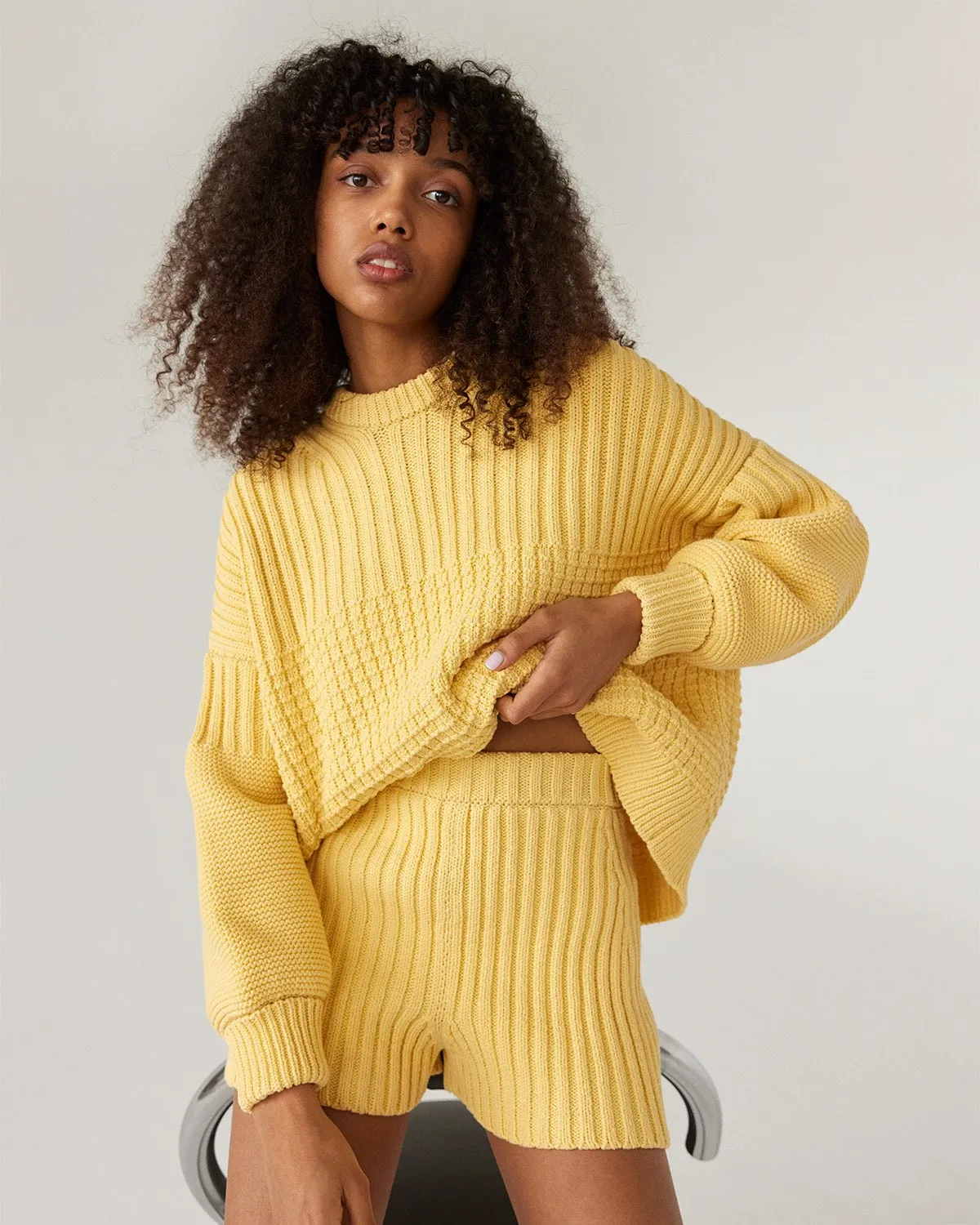 Delčia: Lemon Cotton Sweater