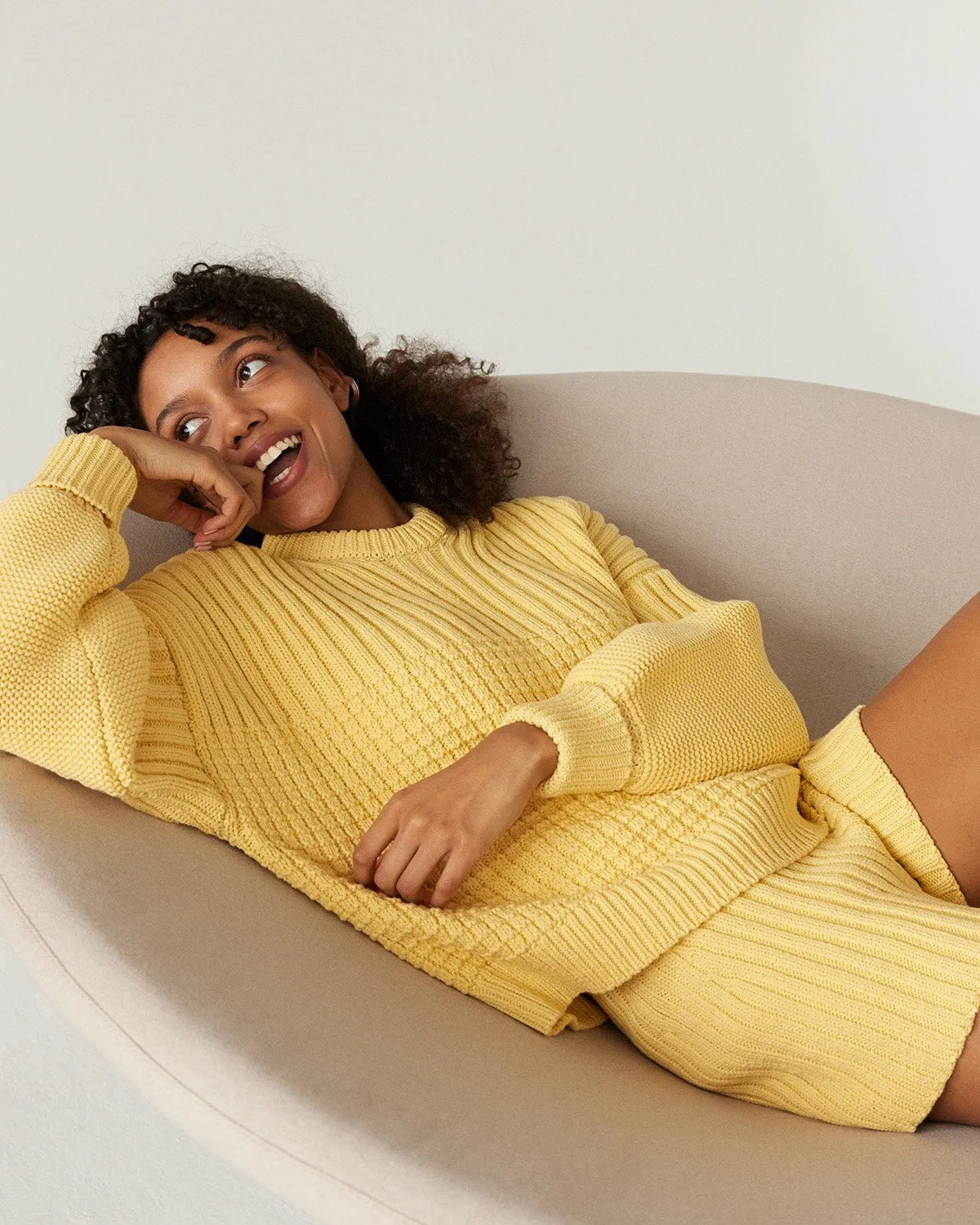 Delčia: Lemon Cotton Sweater