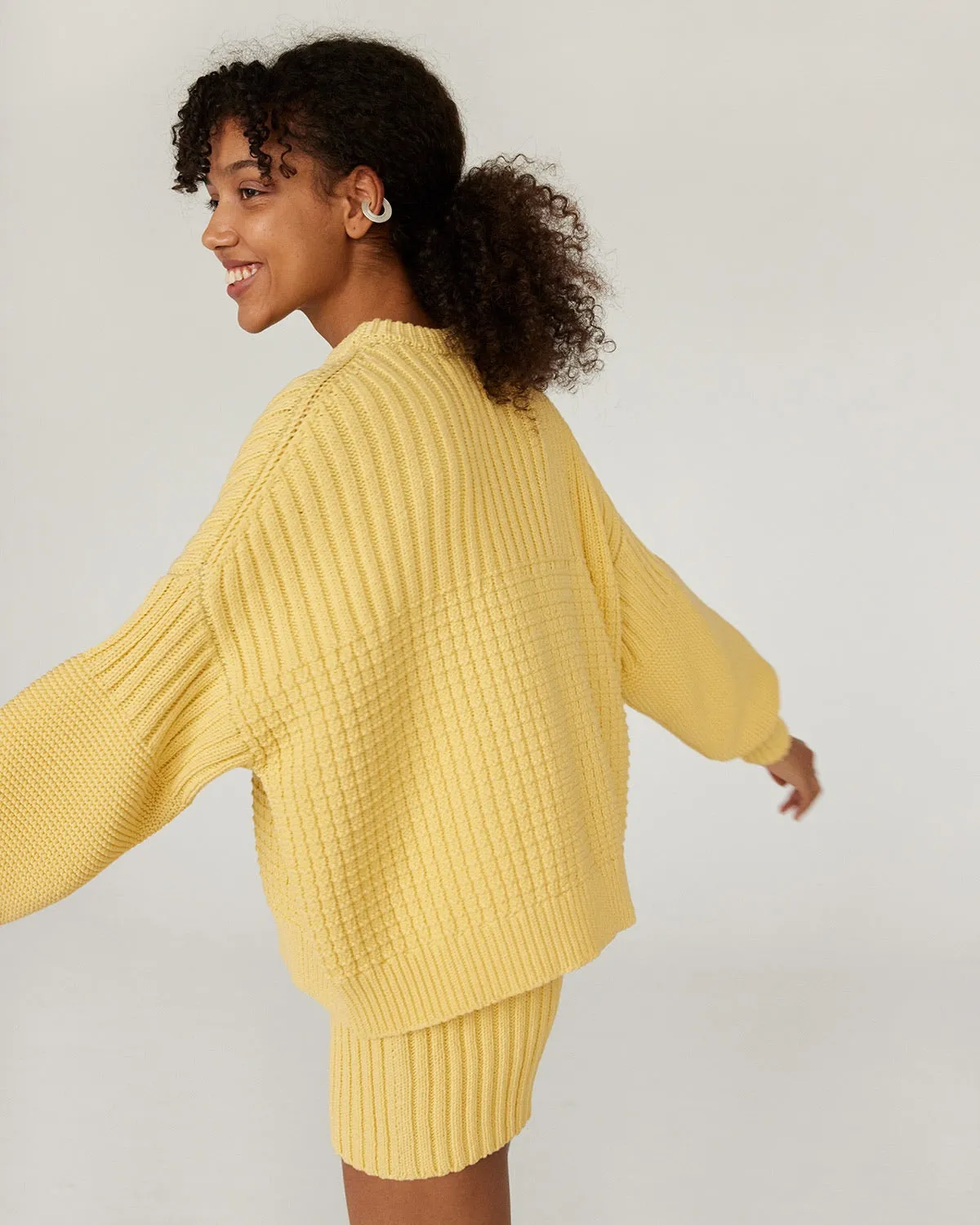 Delčia: Lemon Cotton Sweater