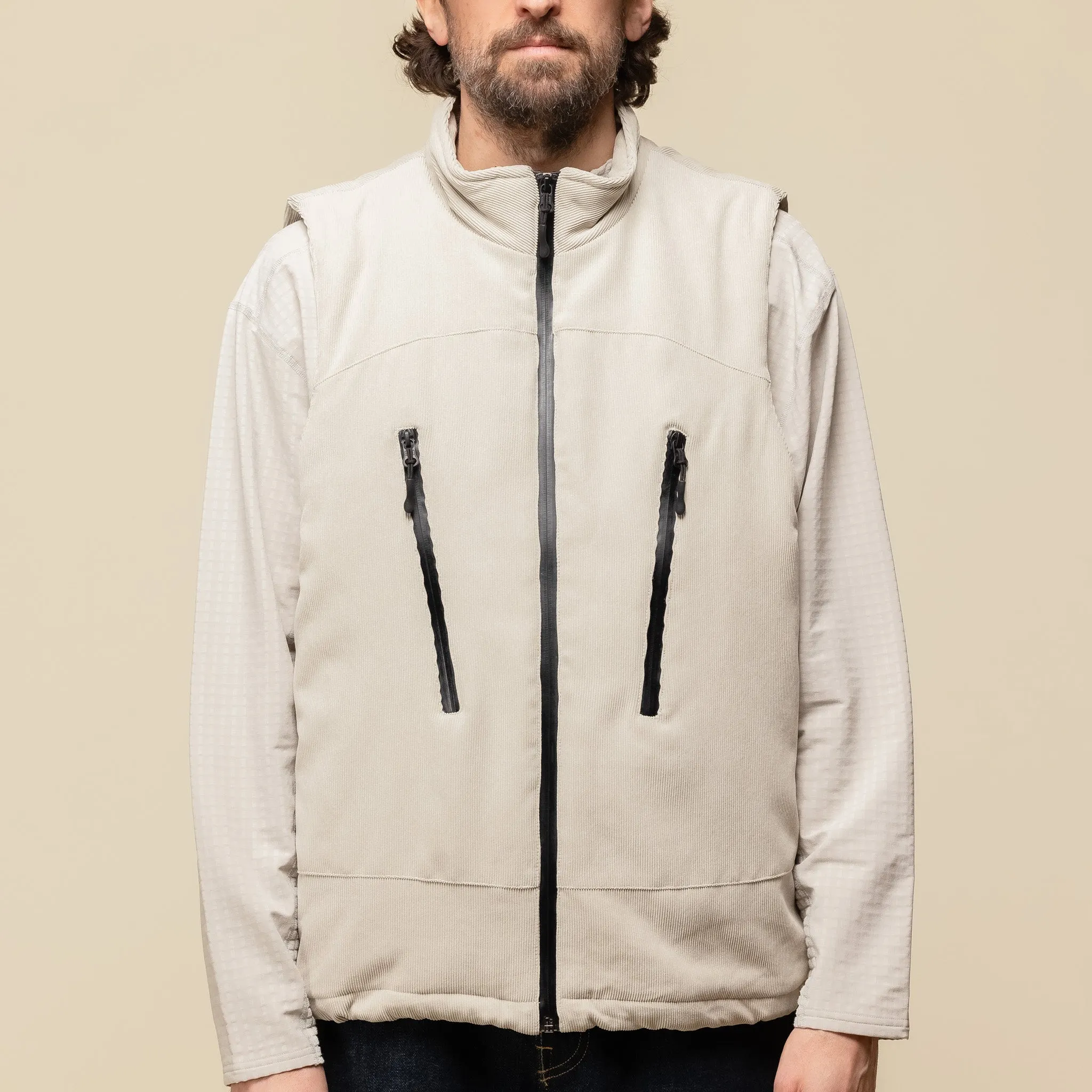 DEMARCOLAB - Active Cord Vest - Ivory