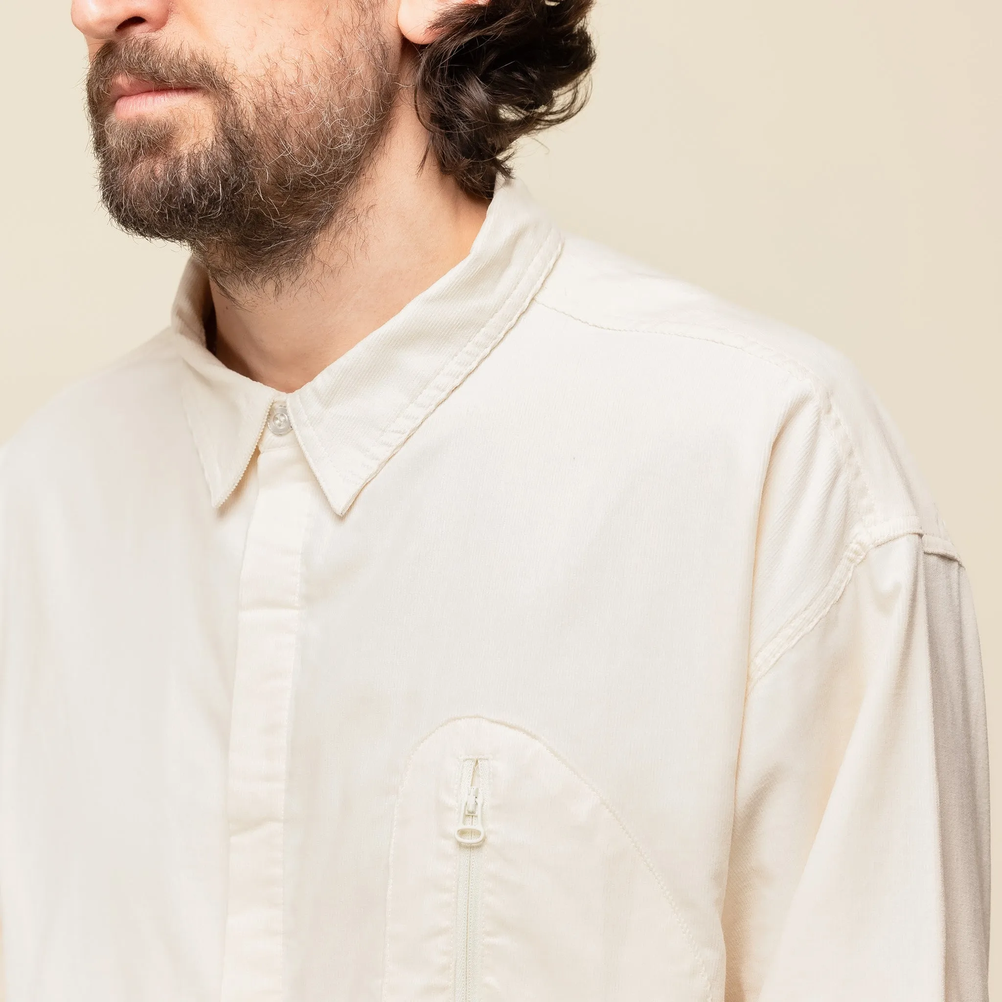 DEMARCOLAB - Atom Cord Shirt - Ivory