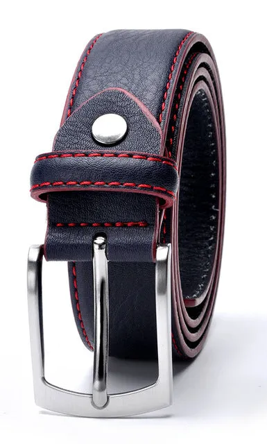 Fashion High Quality Brand Man Belt Split Leather Belt Italian Design Casual Men's Leather Belts For Jeans For Man Free Shipping