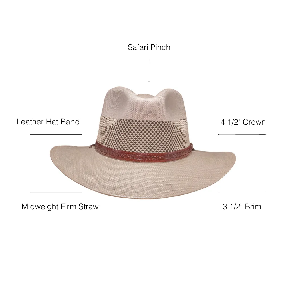 Florence | Mens Wide Brim Straw Sun Hat