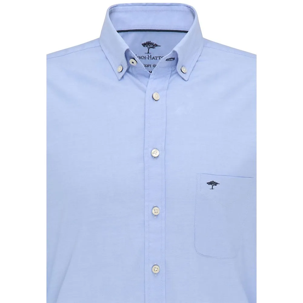 FYNCH HATTON ALL SEASON OXFORD SHIRT BLUE | 5510