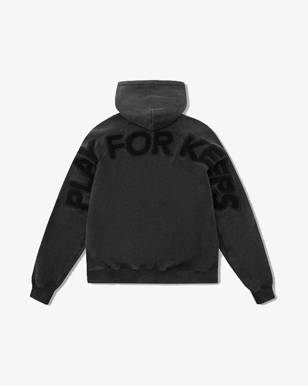 GEEDUP PLAY FOR KEEPS VINTAGE WASHED BLACK HOODIE