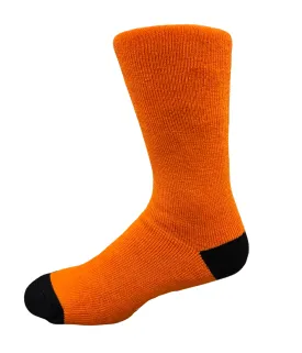 Heavy Duty Bamboo Work Socks - Fluoro Orange