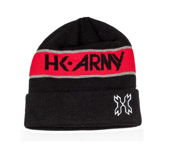 HK Army Attack Beanie - Black/Red