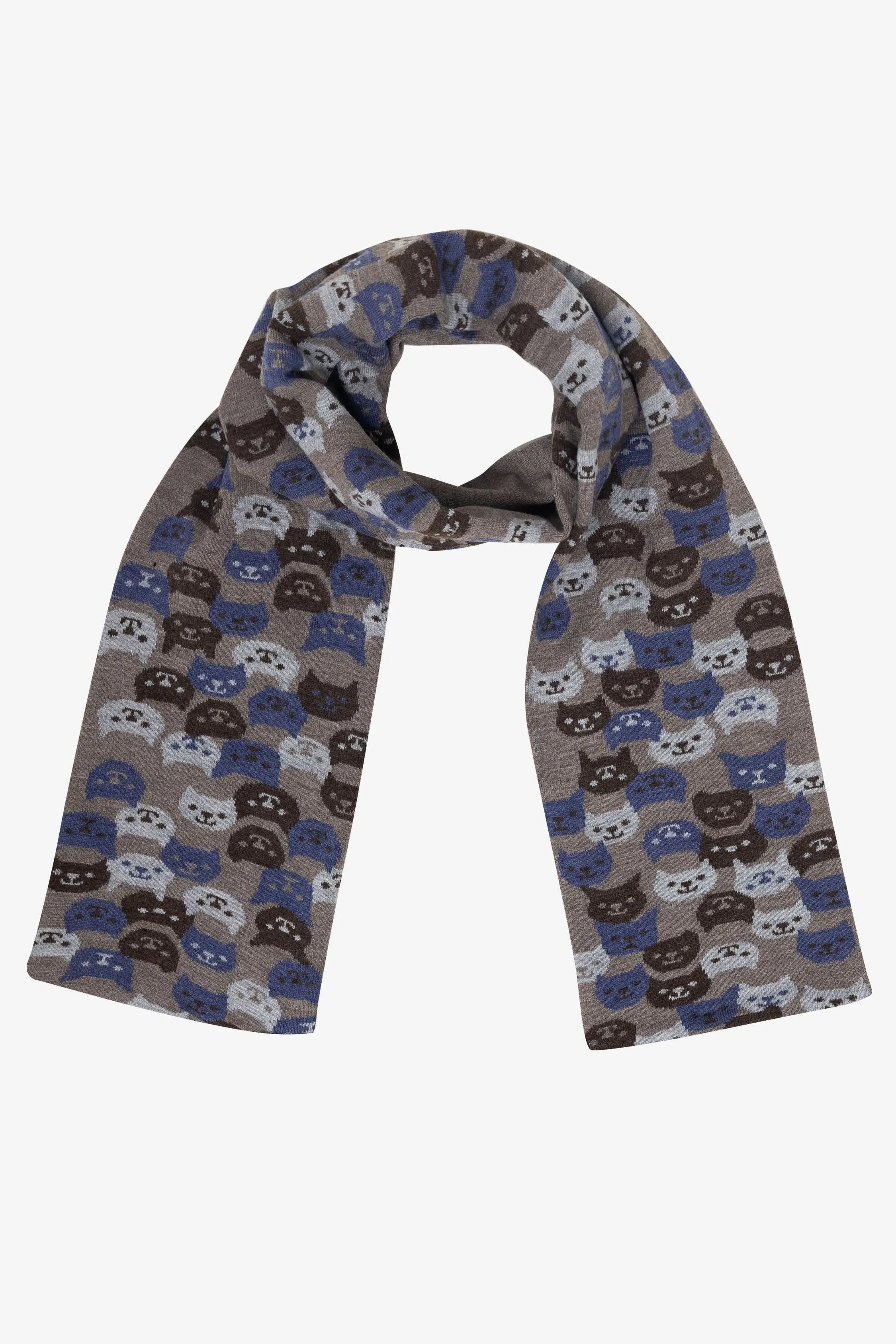 JQSCARF41 - Smiling Cat Scarf