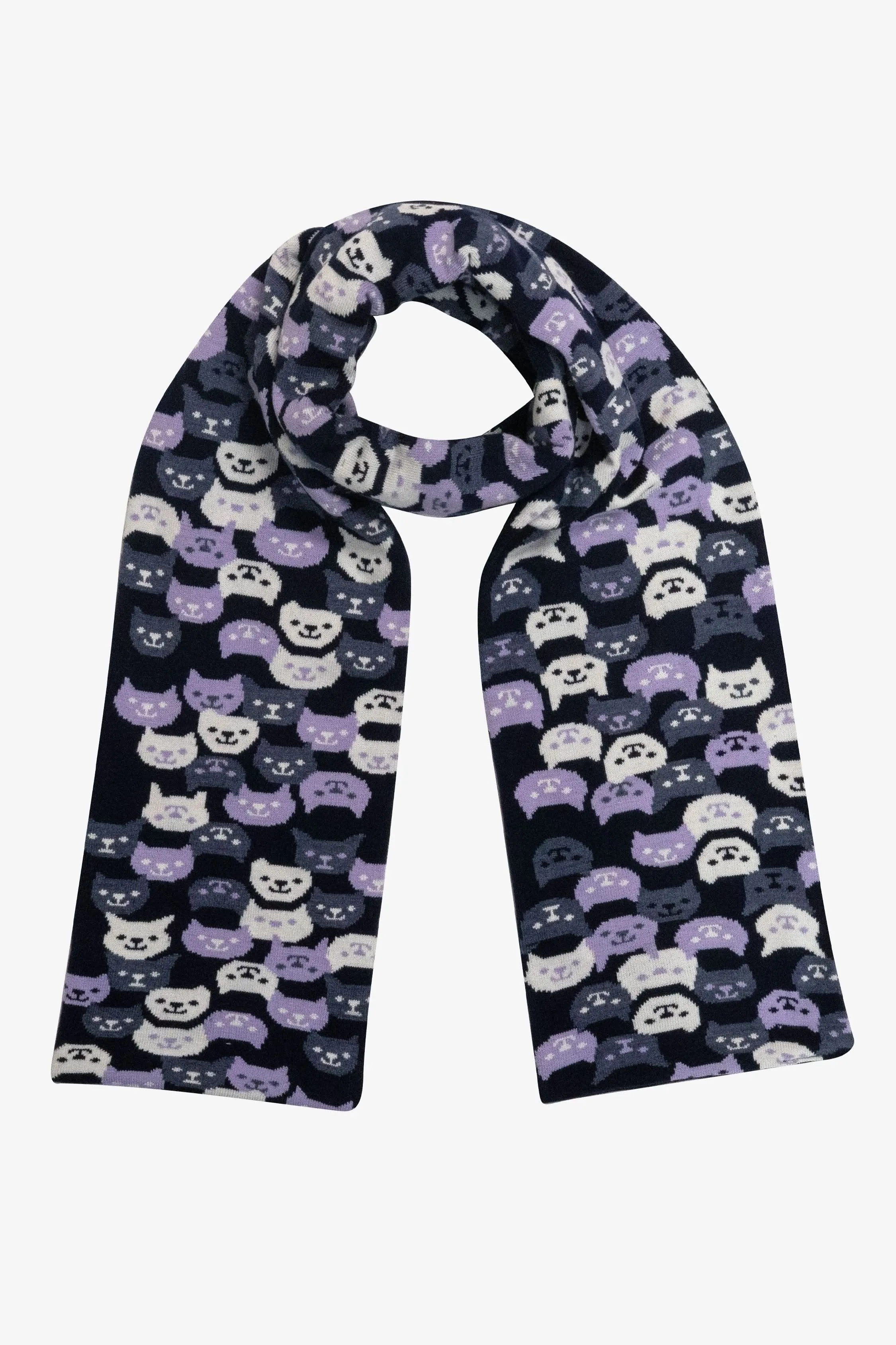 JQSCARF41 - Smiling Cat Scarf