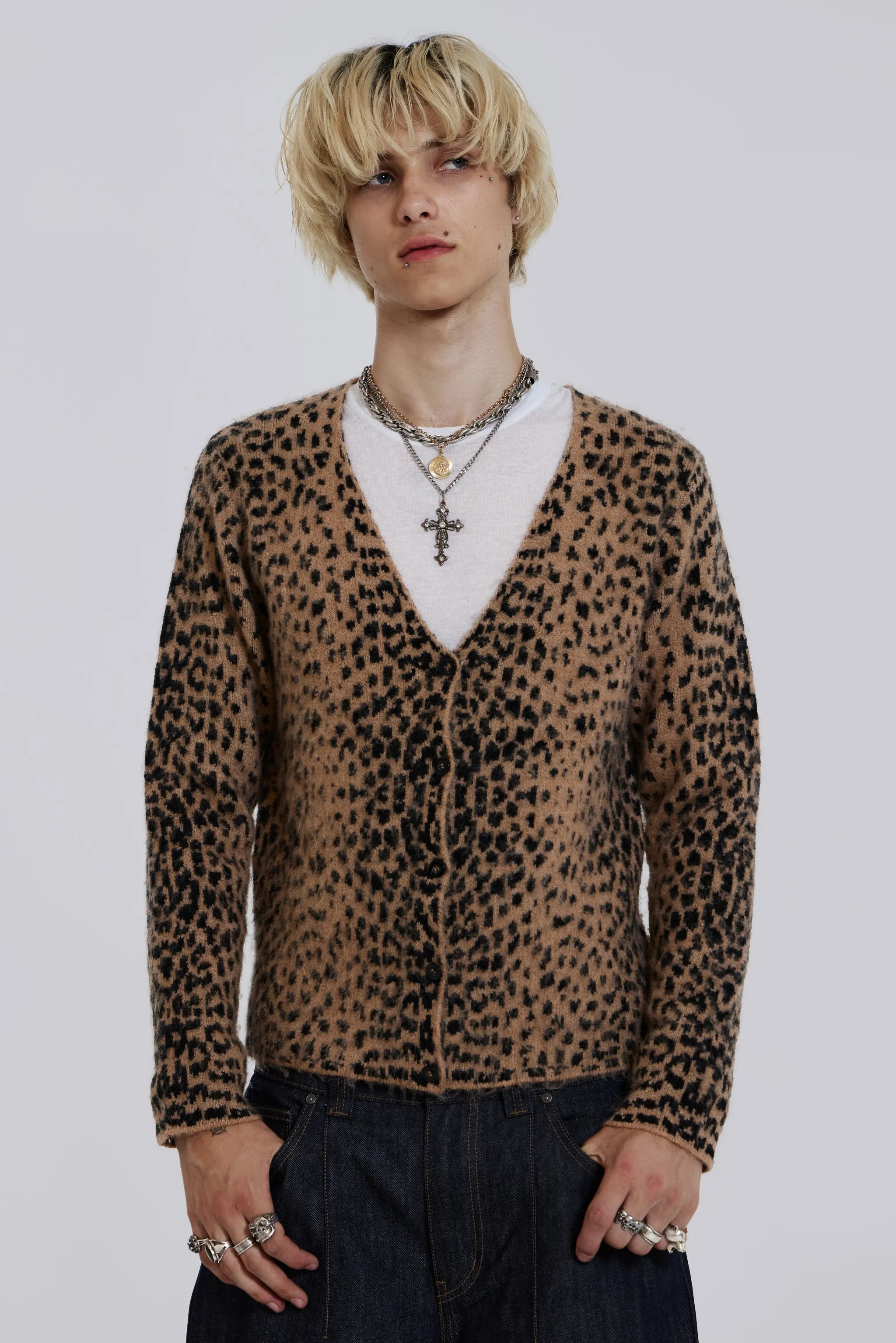 Leopard Chuck Cardigan