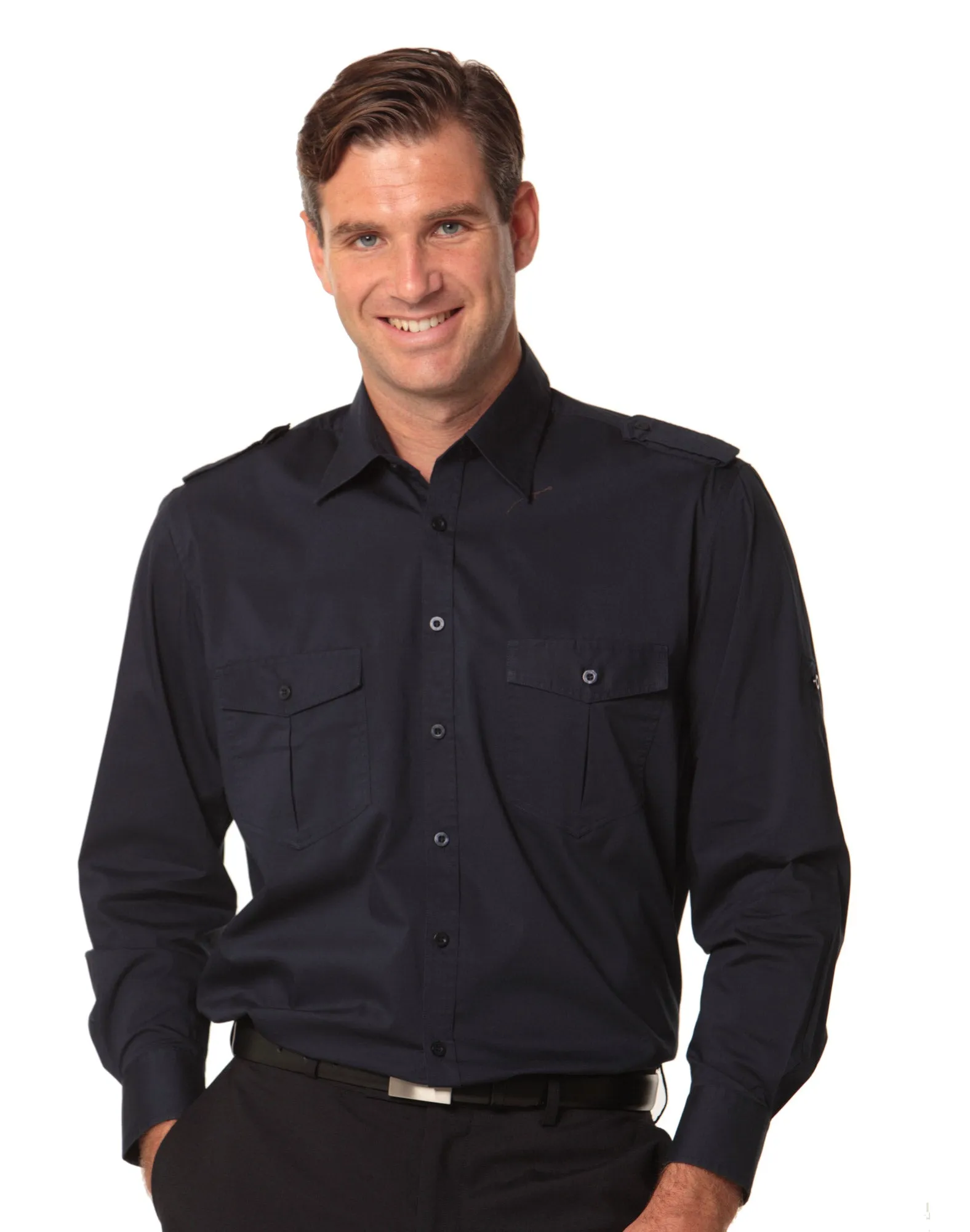 M7912 Men's Long Sleeve Military Shirt