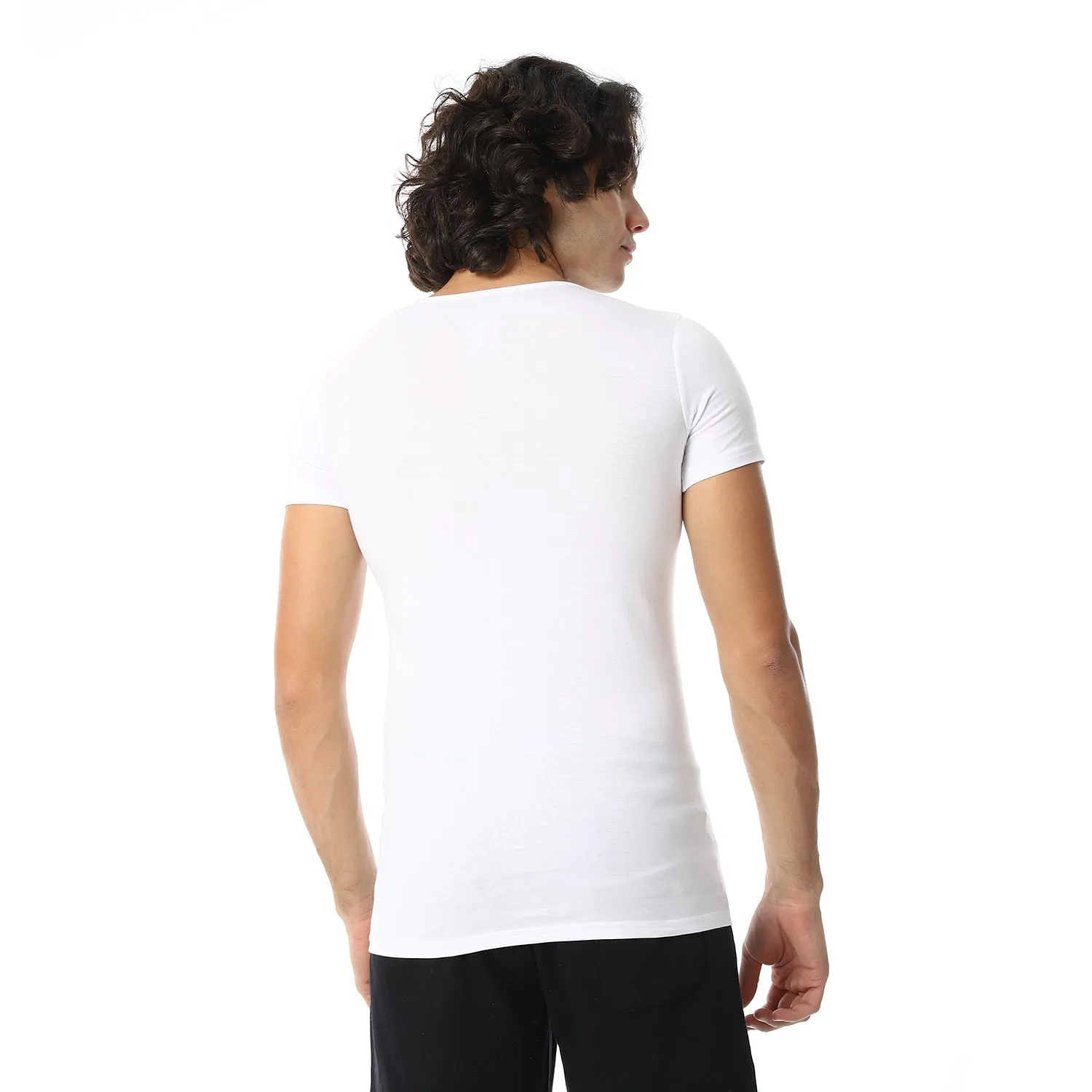 Mens Half Sleeve Combed 3 Pcs - White