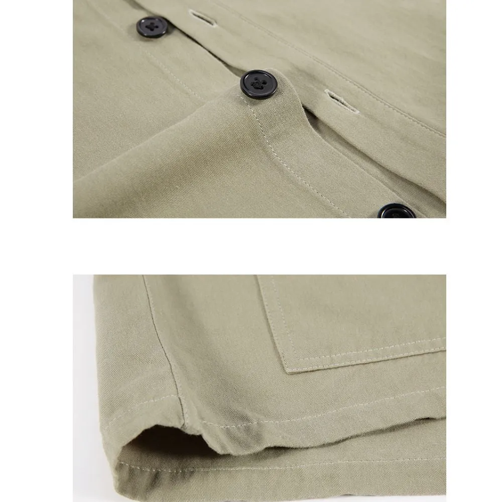 Mens Quarter Sleeve Shirt with Two Front Pockets