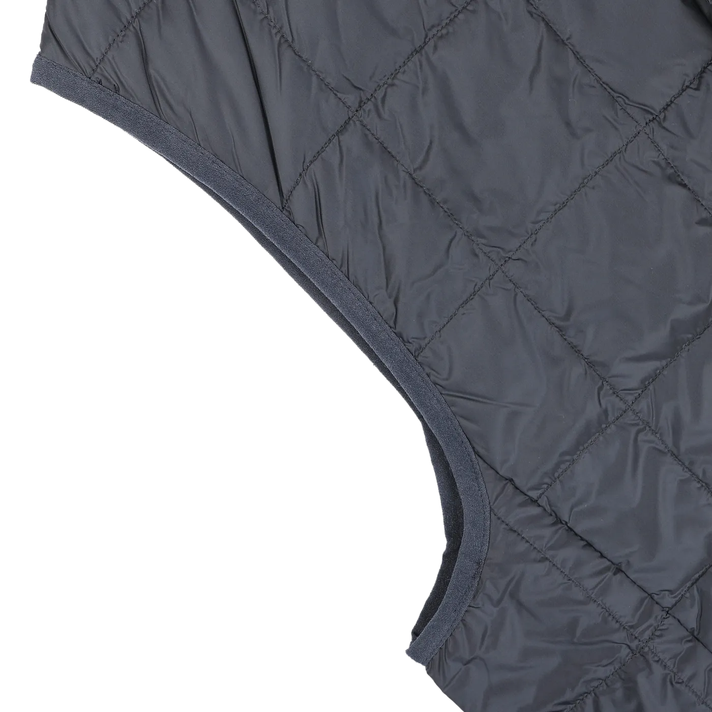 Navy Blue Nylon Down Padded Vest