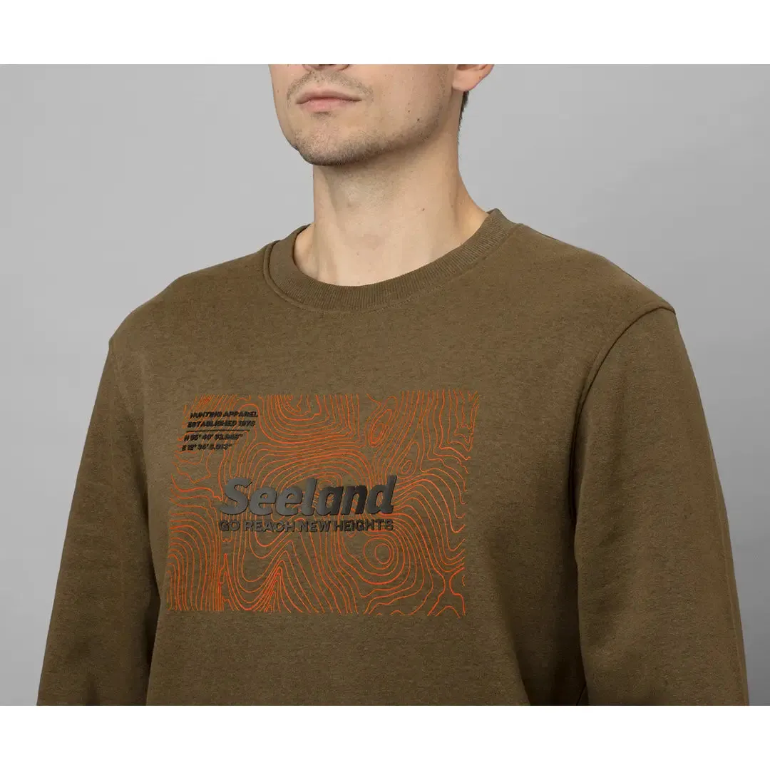 Pulse Sweatshirt - Dark Olive Melange by Seeland