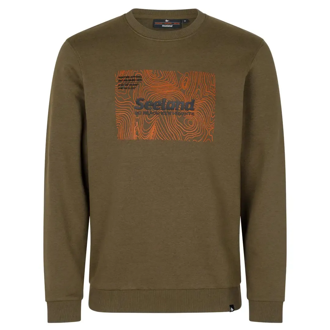 Pulse Sweatshirt - Dark Olive Melange by Seeland