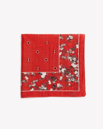 Rag & Bone - Garden Floral Bandana in Red Multi