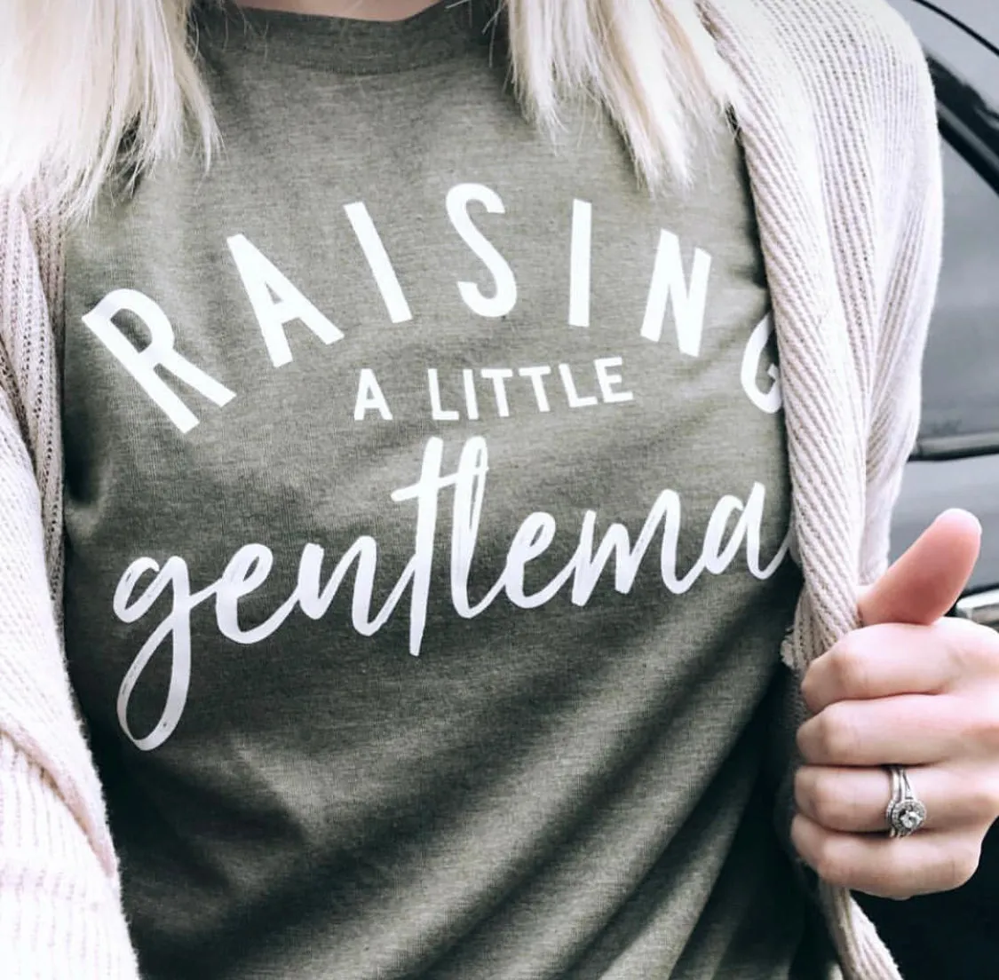 Raising A Little Gentleman (Singular) - Original Design - Unisex Tee