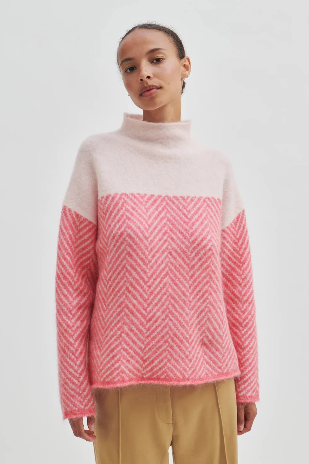 Second Female Herrin Knit in Camillia Rose