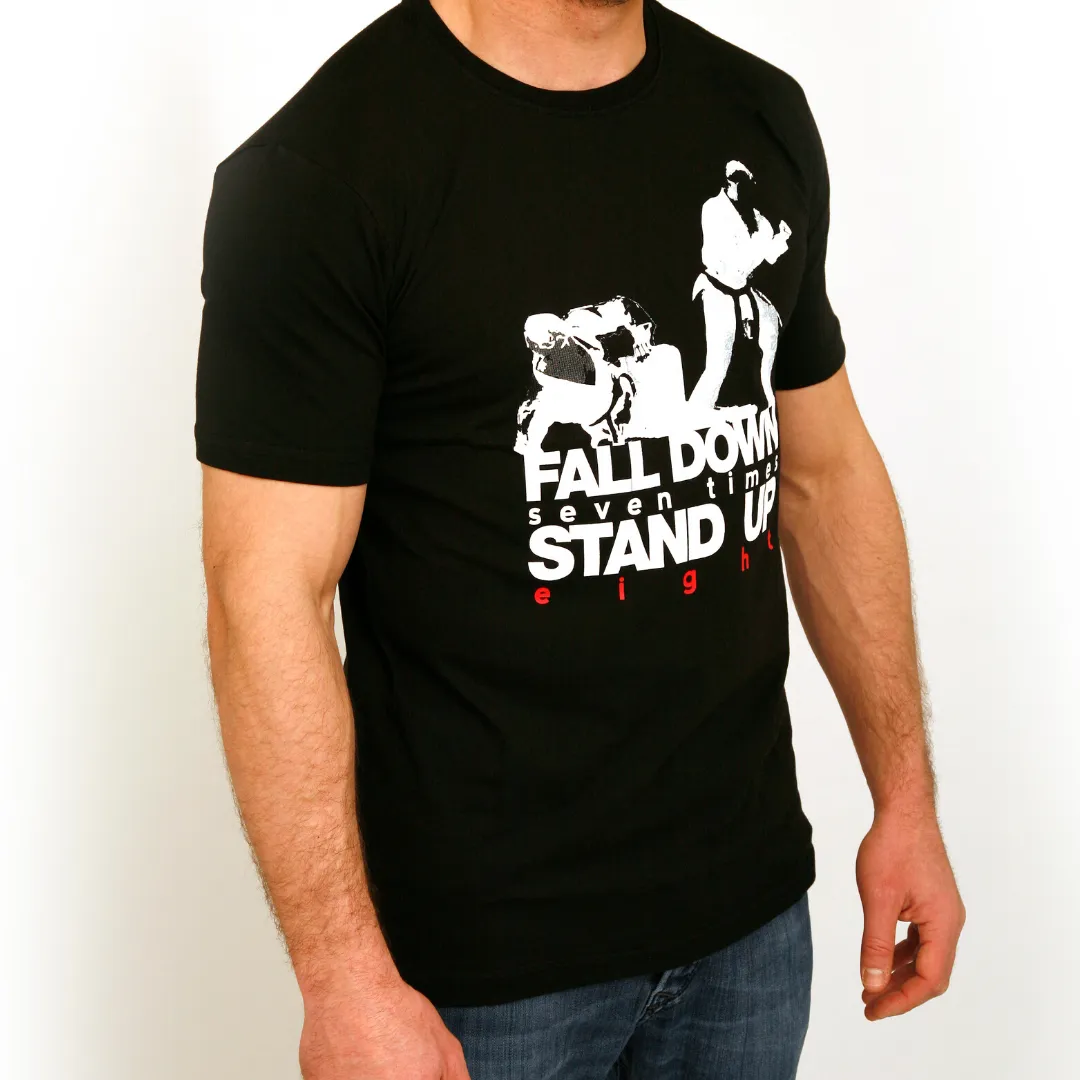 'Stand Up Eight' T-Shirt (Black)