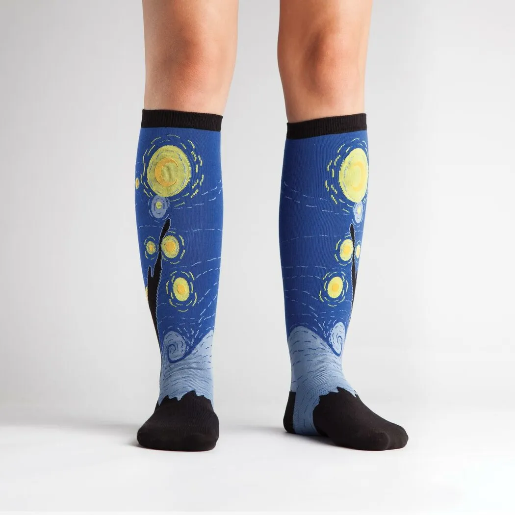 Starry Night Women's Knee High Sock