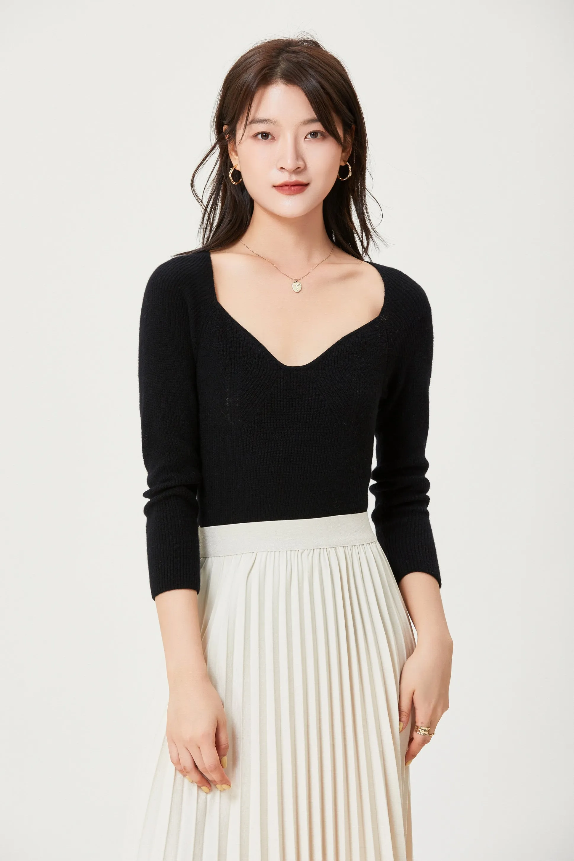 Sylphide | Twila Wave Wool Sweater