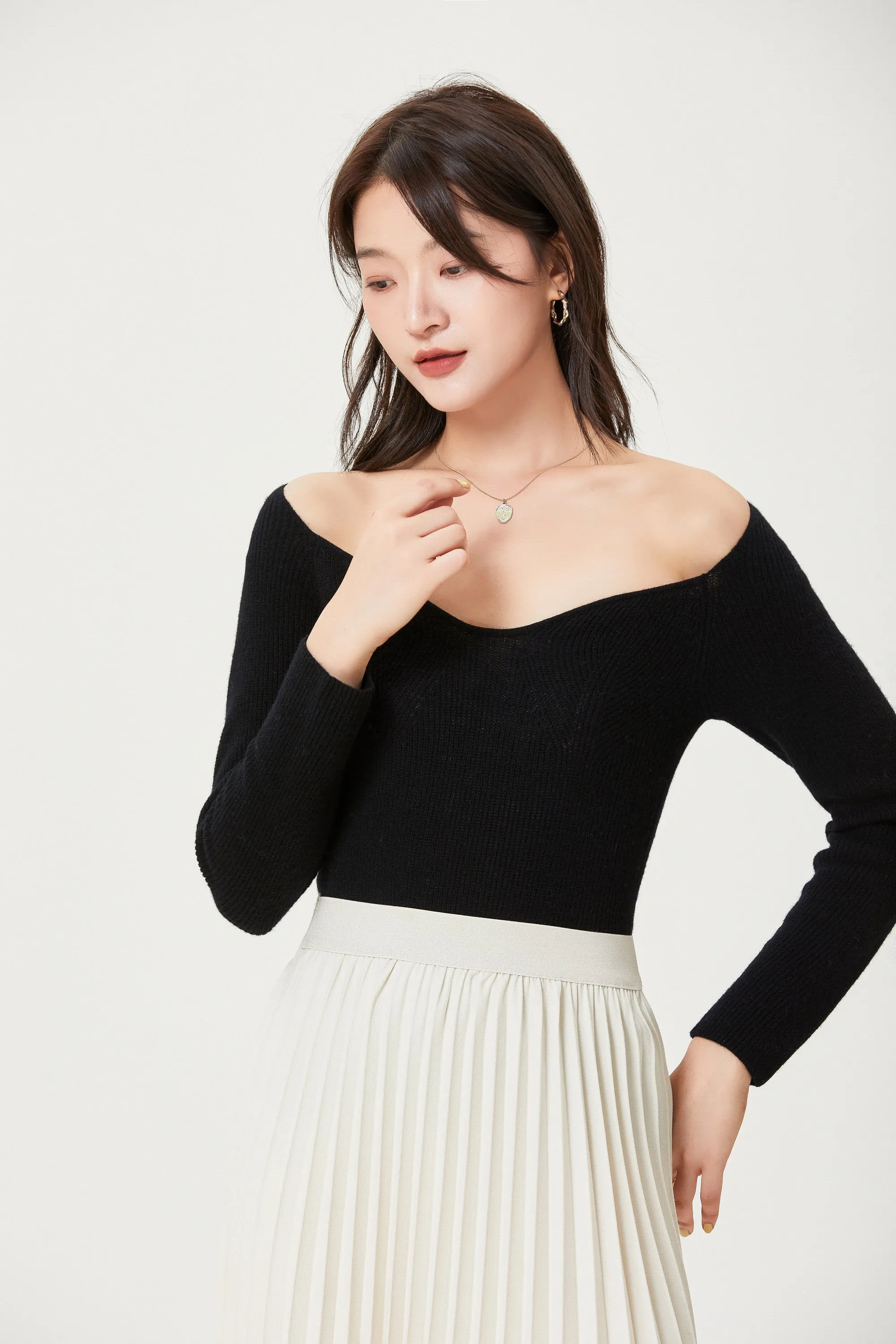 Sylphide | Twila Wave Wool Sweater