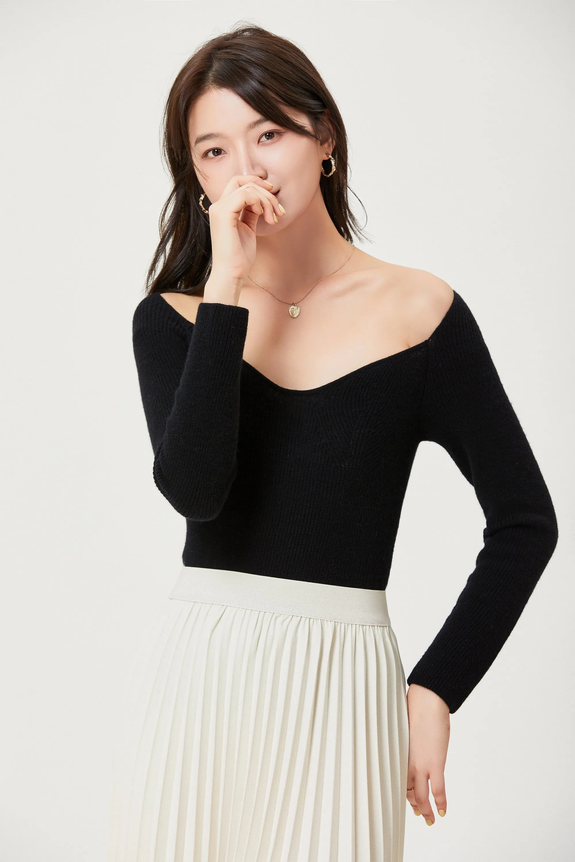 Sylphide | Twila Wave Wool Sweater