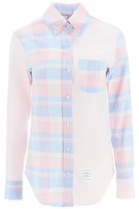 Thom browne fun mix madras cotton shirt