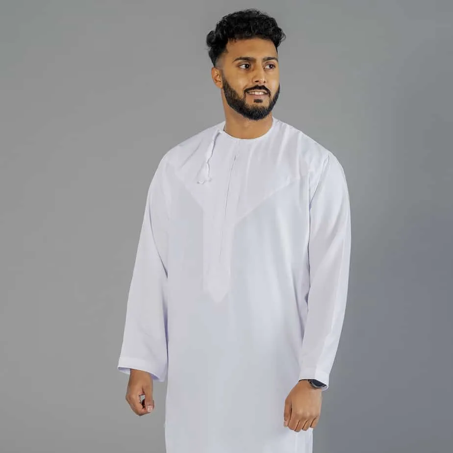 Triple White Omani Dishdasha