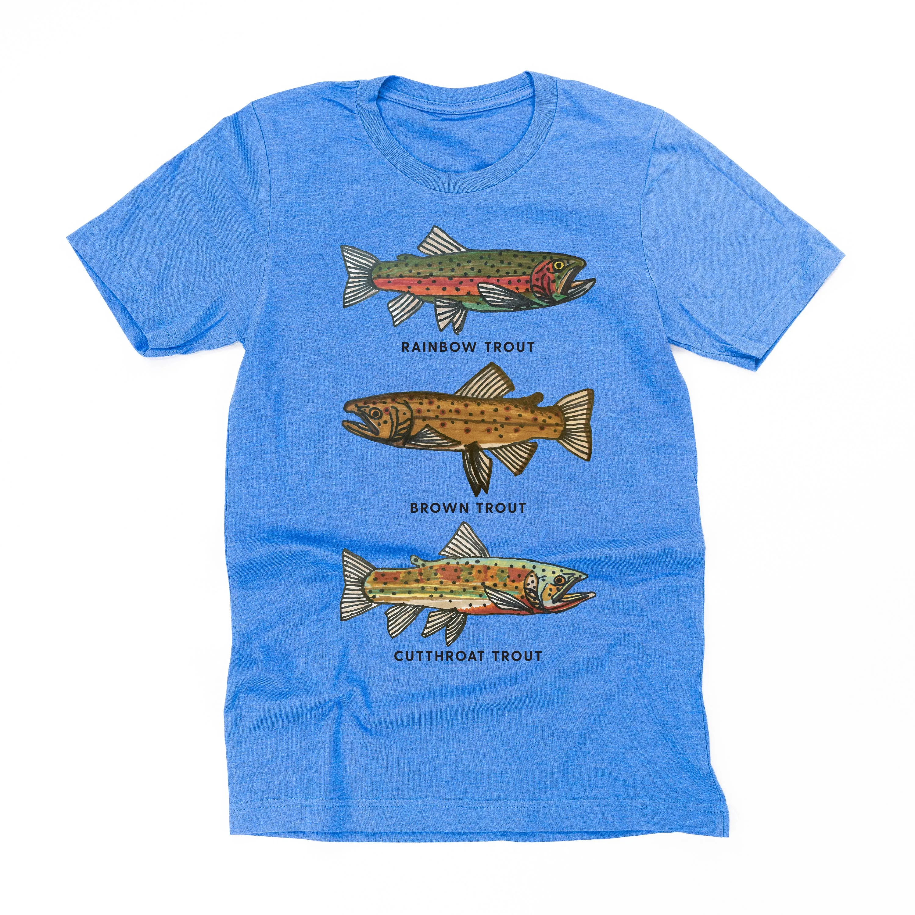 Trout Chart - Hand Drawn - Unisex Tee