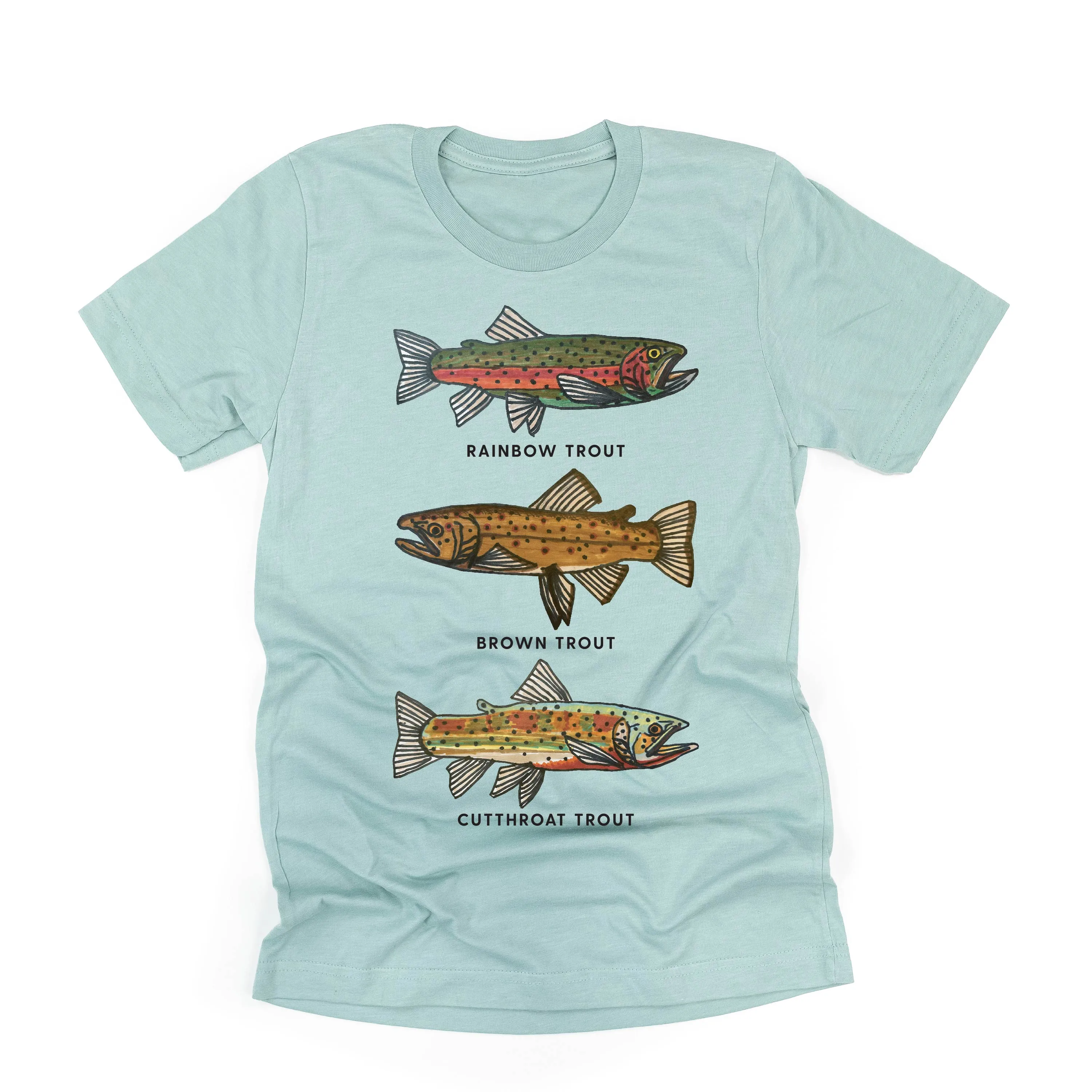 Trout Chart - Hand Drawn - Unisex Tee