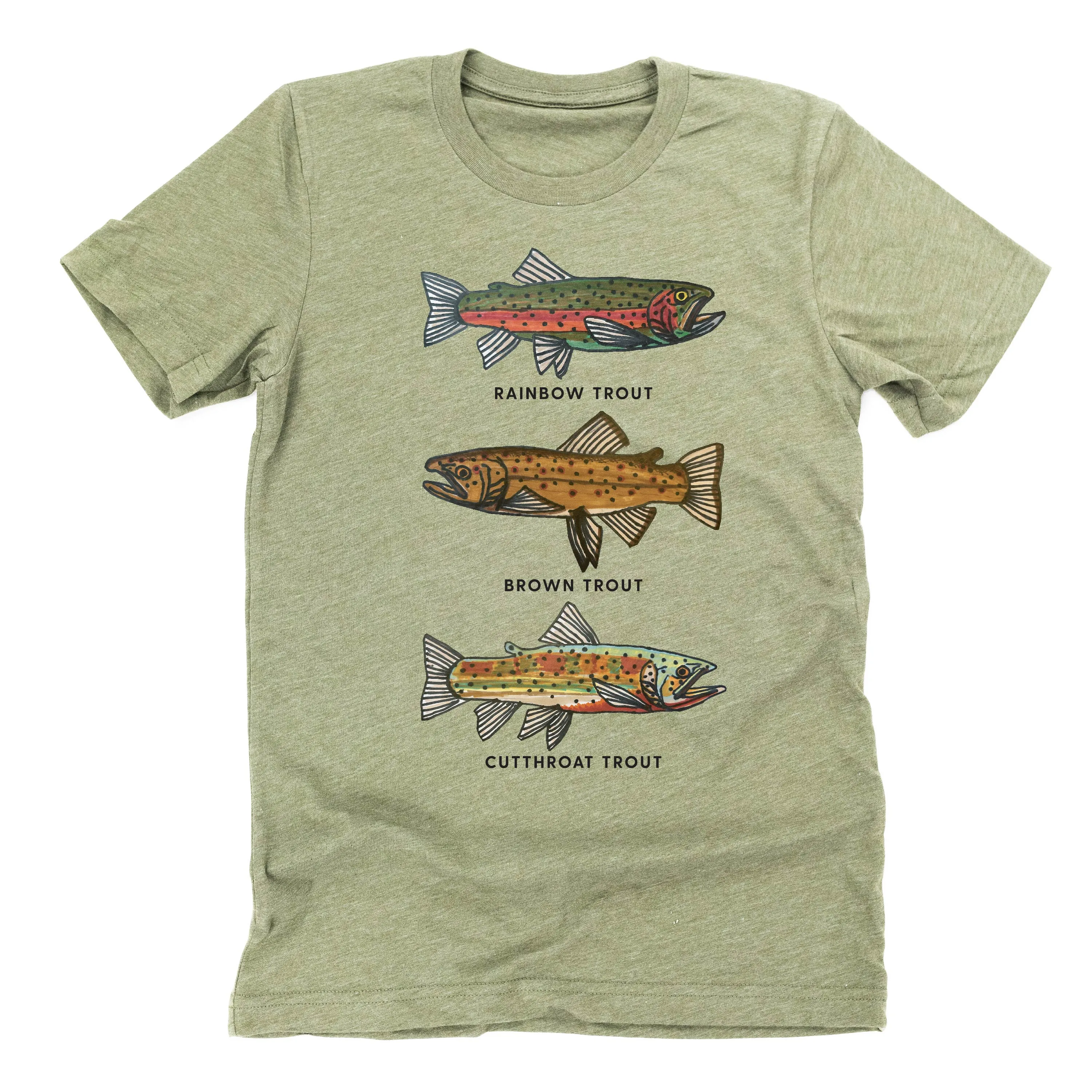 Trout Chart - Hand Drawn - Unisex Tee